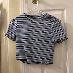 ‼️LIMITED EDITON‼️ Blue white and black striped tshirt